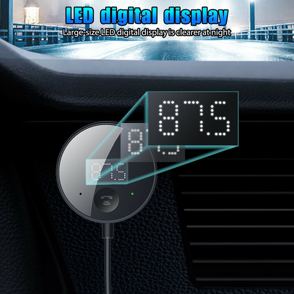 Plug&Play USB Bluetooth Wireless Car FM Transmitter Aux Stereo Audio Receiver C