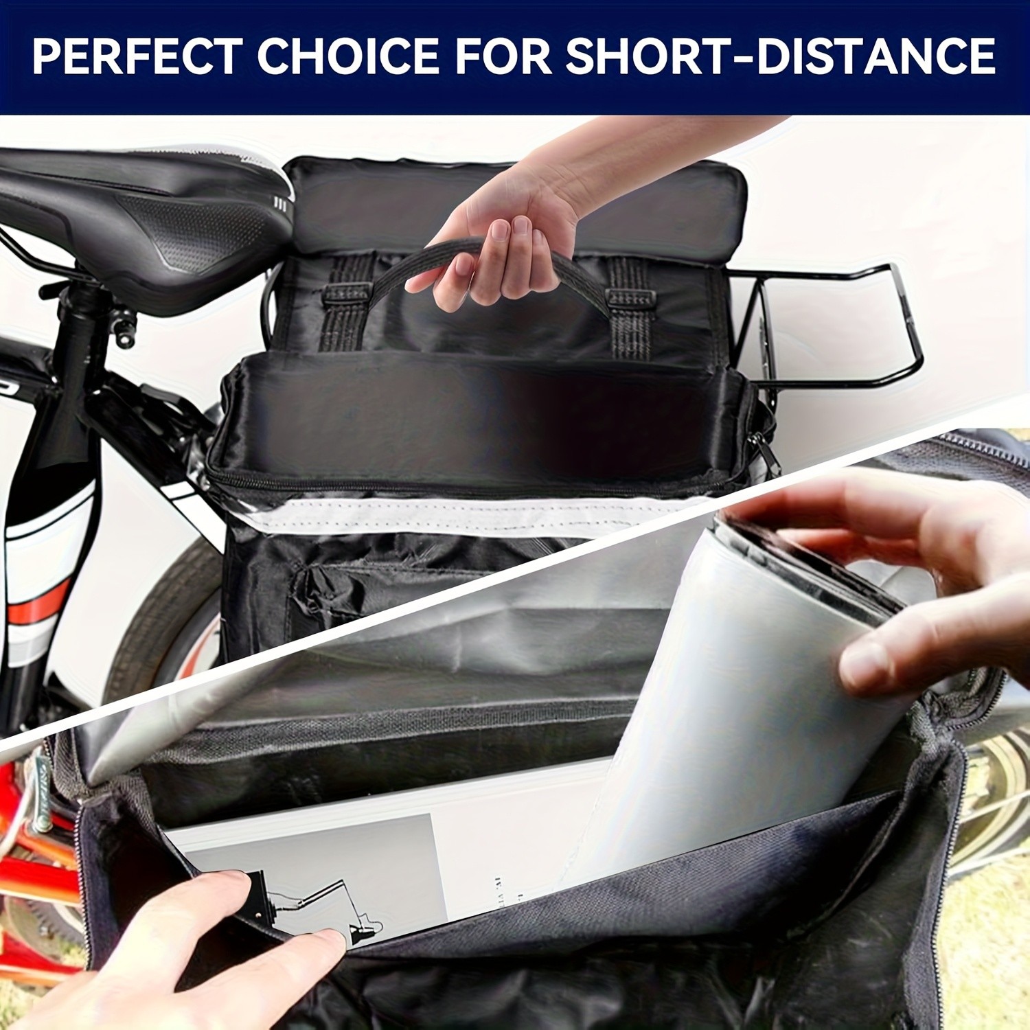 25L Cycling Rear Rack Seat Trunk Saddle Bicycle Tail Storage Pouch Bike Bag