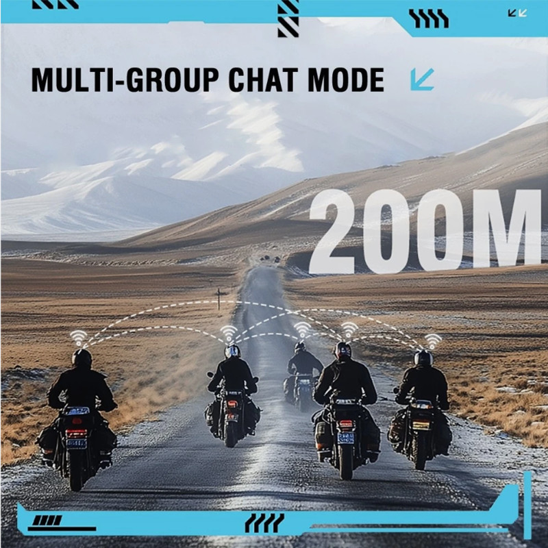 Motorcycle Helmet Headset Wireless Bluetooth Speaker Headphone Hands-Free