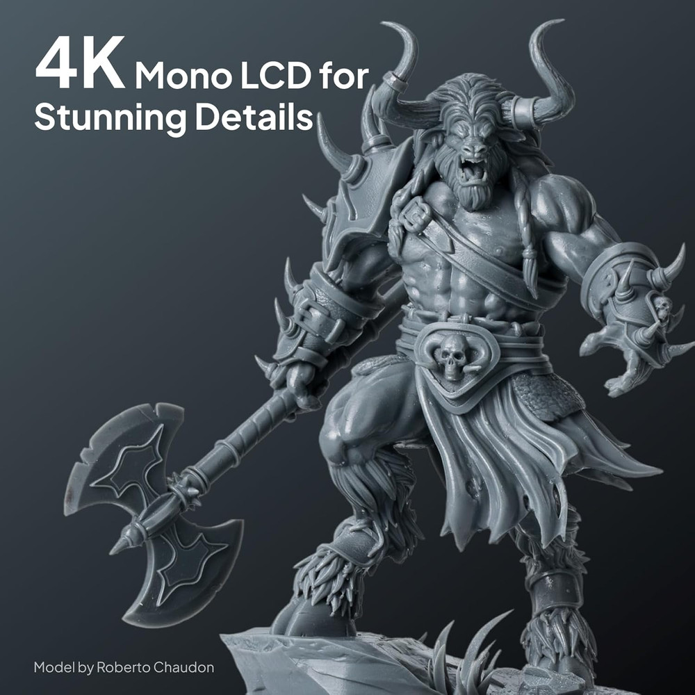 Mars 5 Resin 3D Printer with 4K Mono Lcd,Automatic Leveling, Desktop 3D Printer