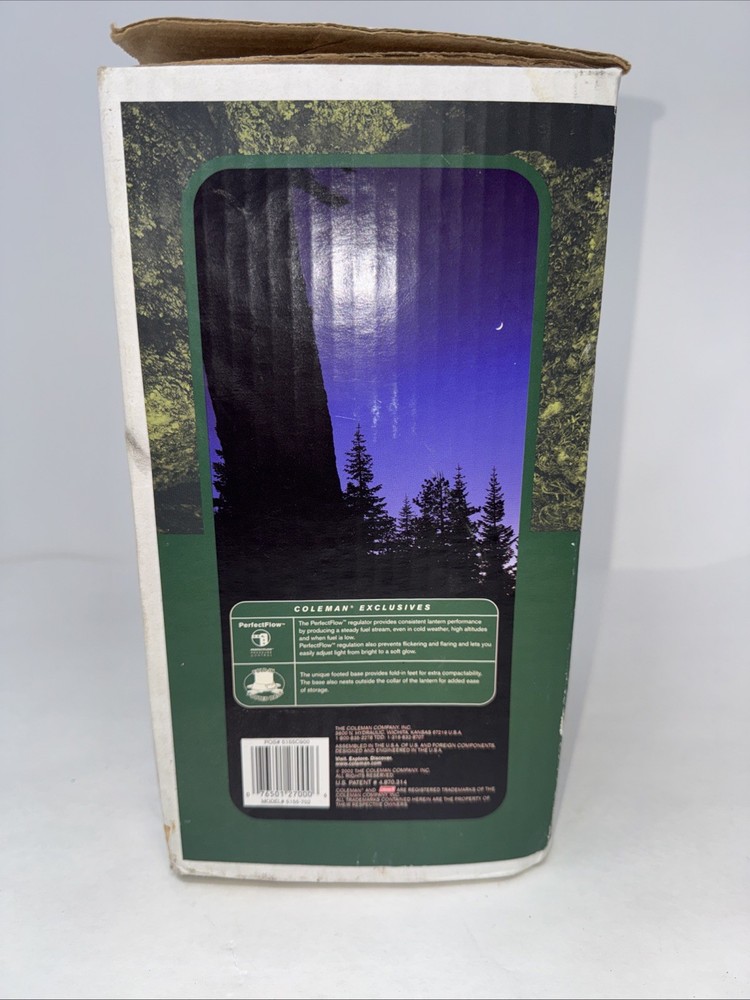 Coleman Propane 2 Mantle Lantern Model Camping 5155 UNTESTED