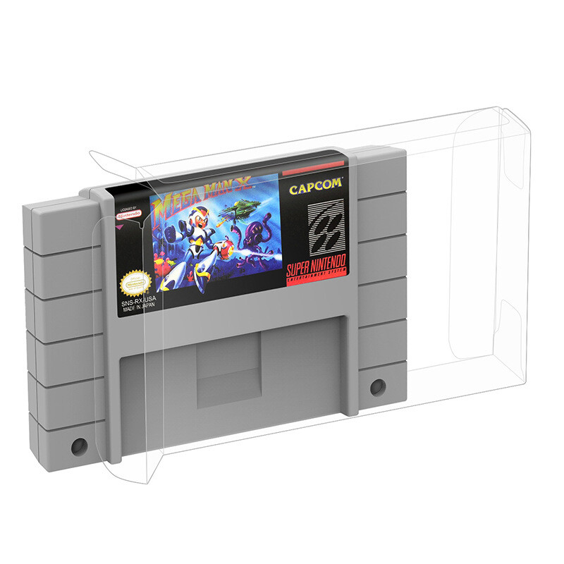 10x Display Protectors Clear Cover For Nintendo SNES CARTRIDGE Video Game Carts