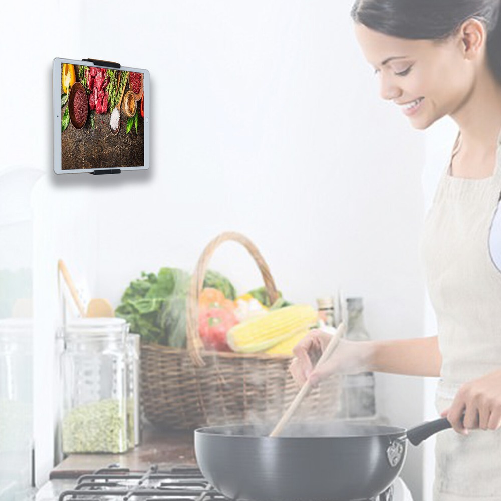 Universal Kitchen Tablets Wall Mount Holder for Smartphones,eReader - iPad Pro