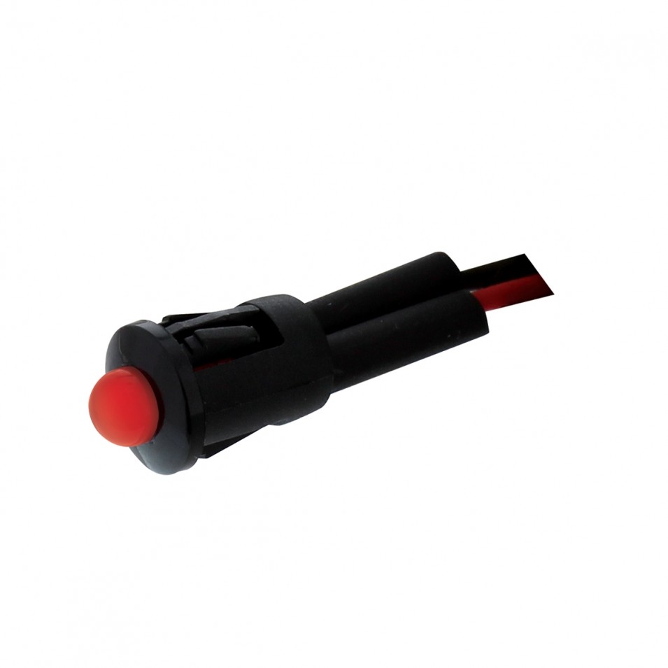 1 LED Snap-In Indicator Light - Red
