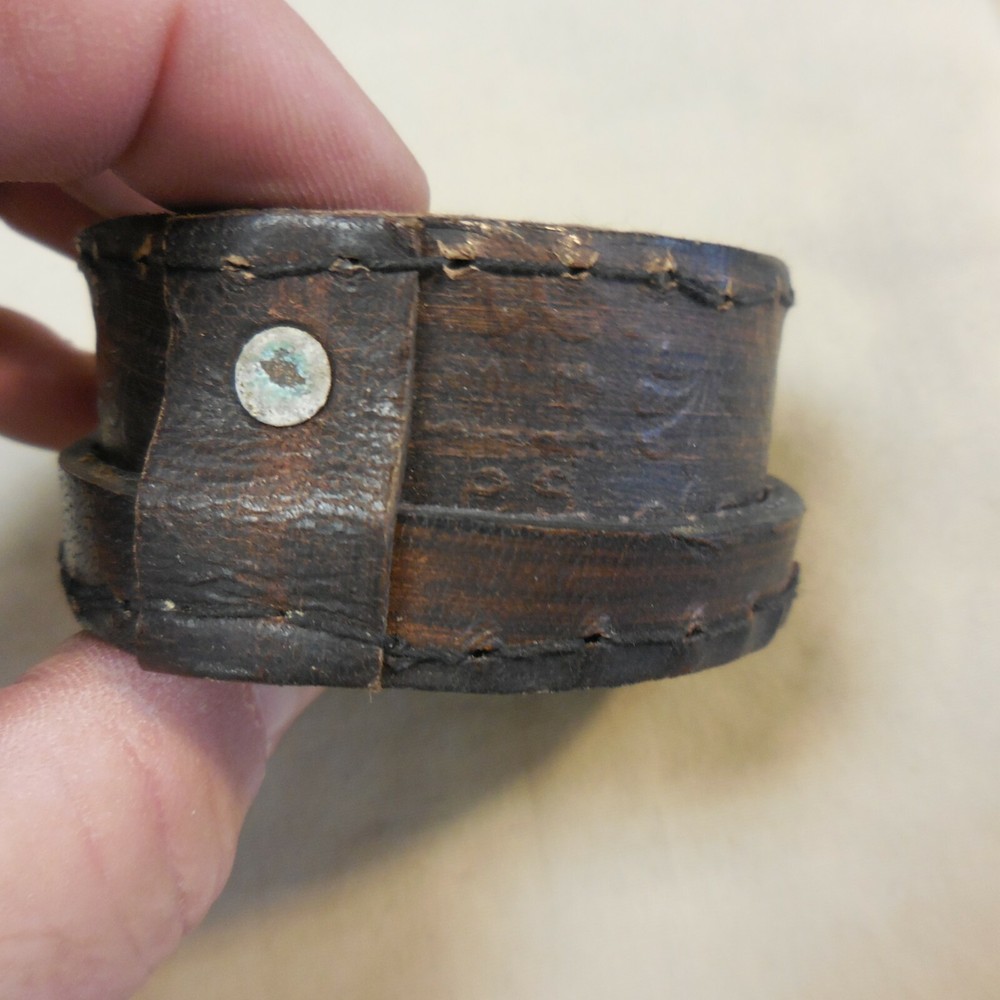 Antique Pirates Skull Horror Compass With Leather Case