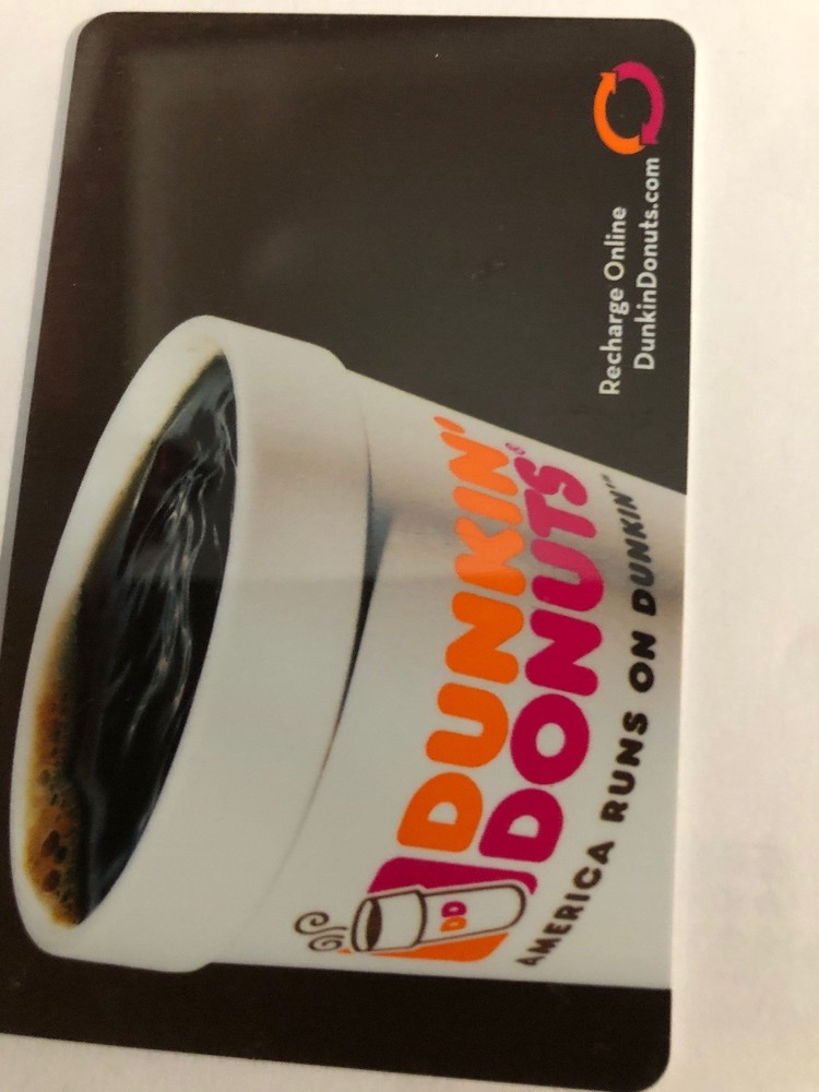 Dunkin Donuts Gift Card ( Coffee ) No $ Value