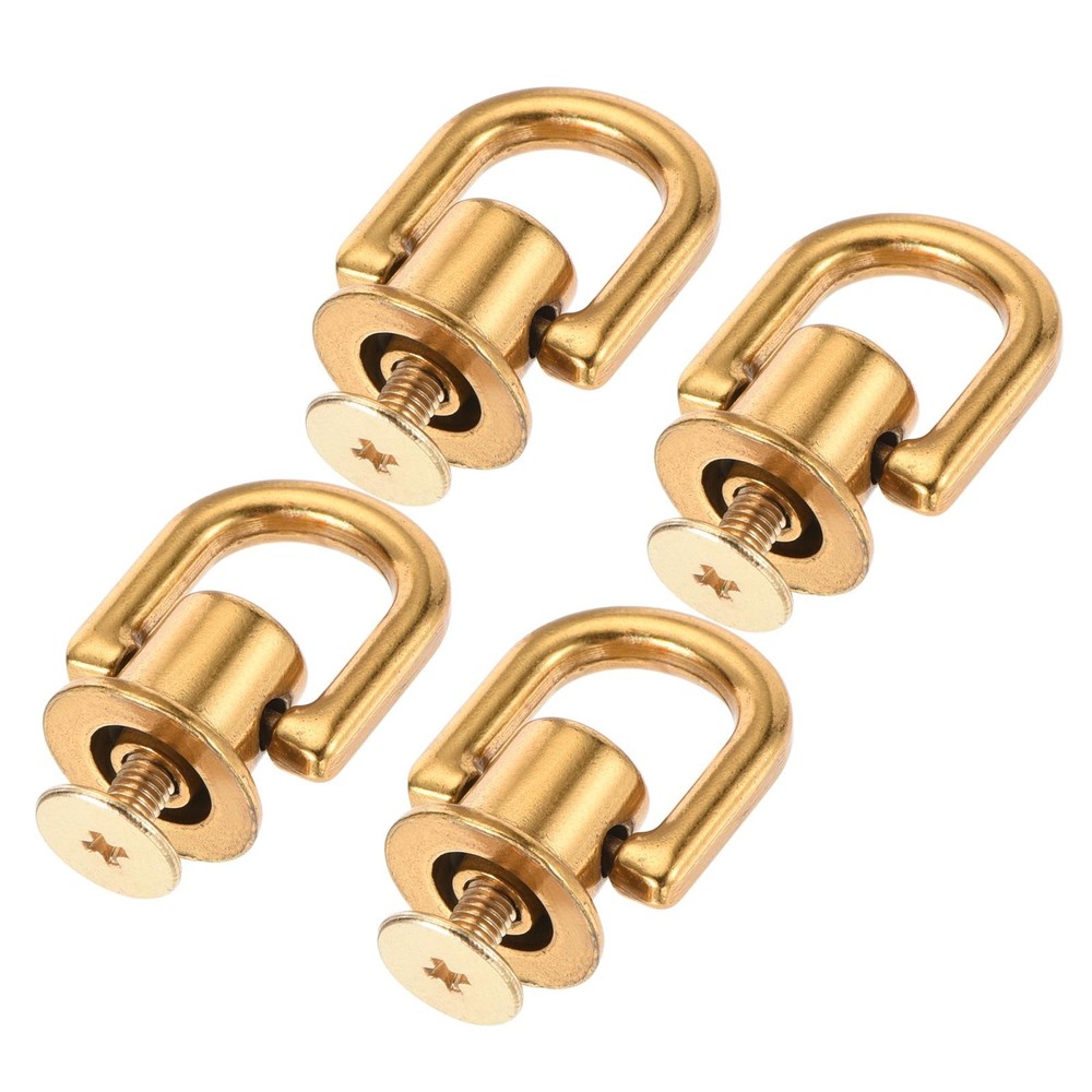 12x10mm Ball Head Button Studs with D for DIY Gold 4pcs