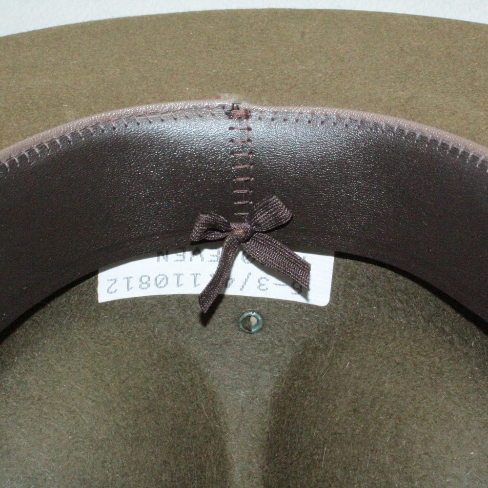 US Army Olive Green Felt Hat Drill Sergeant Instructor F40: Even Size 6¾