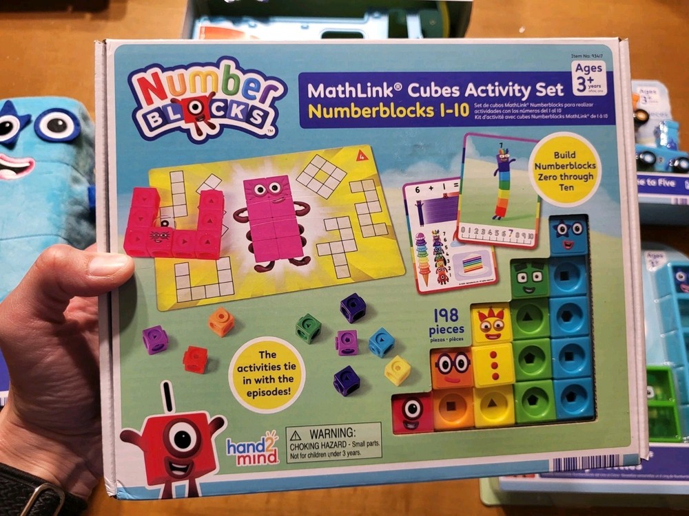 LOT 5 Number Blocks Sing Along MathLink Sensory Vehicles Counting Math Bus Set
