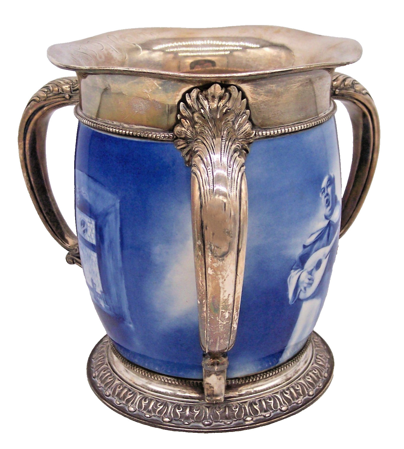 CAC Ceramic Arts Co Lenox Gorham Sterling Silver Loving Cup Stein 5 1/2 Pint