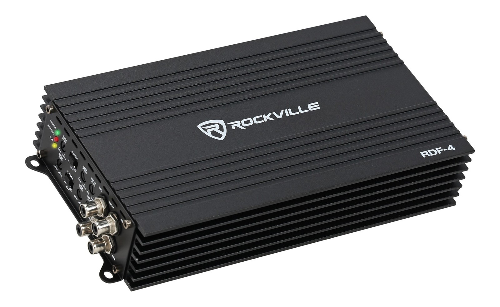 Rockville RDF-4 2800W Peak 700w RMS 4-Channel Car Amplifier, Compact, Efficient