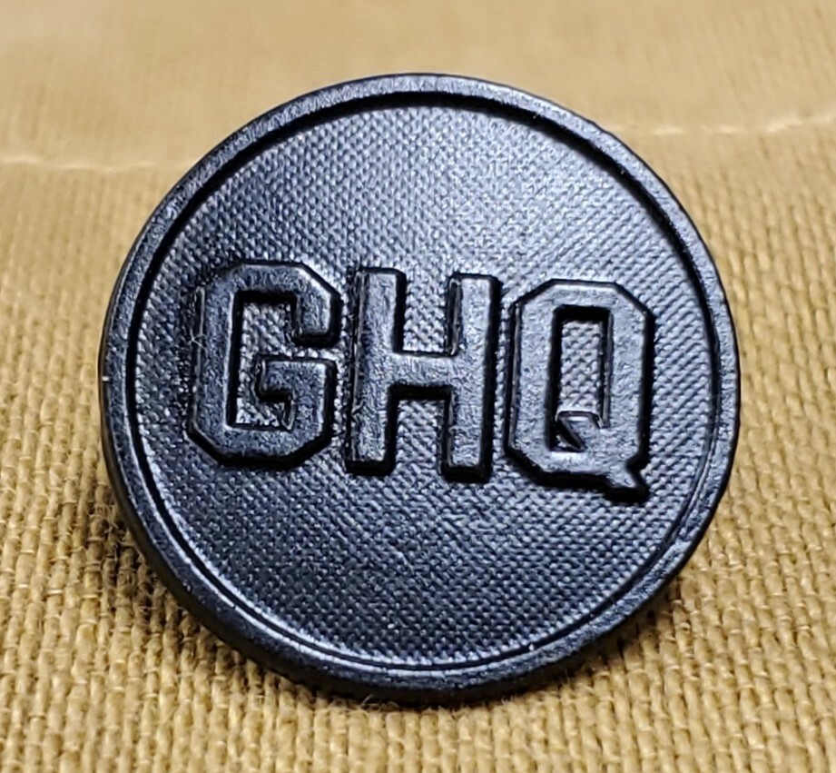 WWI GHQ/ General Head Quarters Collar Disk