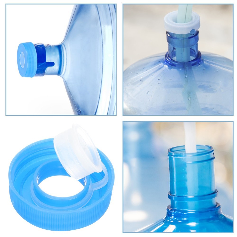 2 Pcs Water Jug Cap Reusable Replaceable Bottle Lids Caps for Fountain
