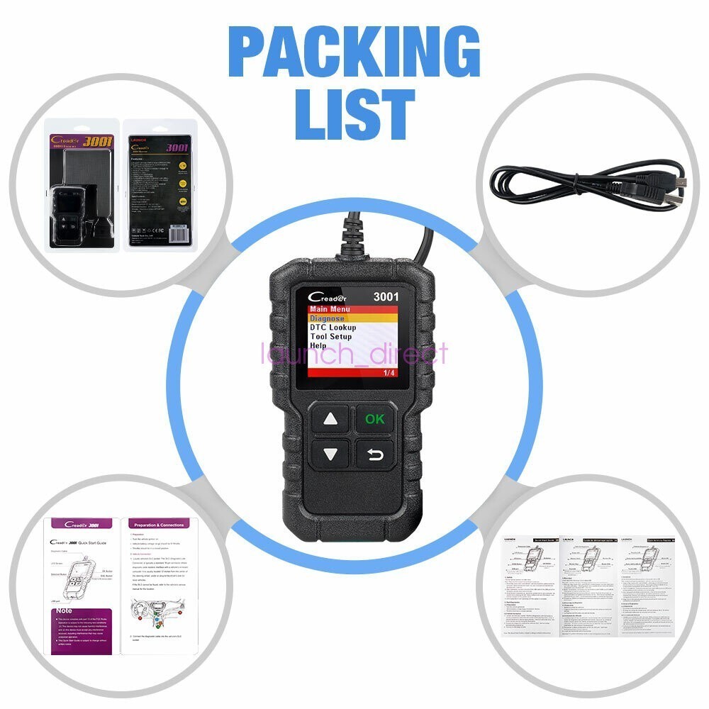 X431 CR3001 Car Full OBD2 Diagnostic Tools Automotive Code Reader Scanner US*!
