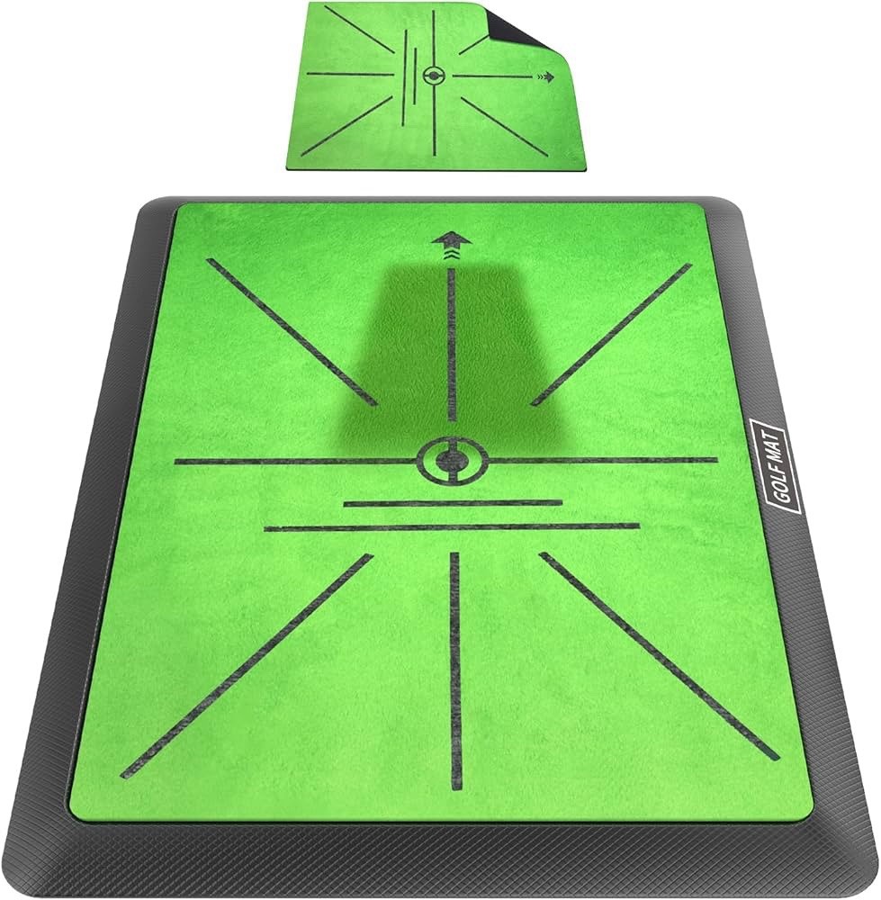 Golf Hitting Mat,Golf Training Mat for Swing Path Feedback Detection Batting