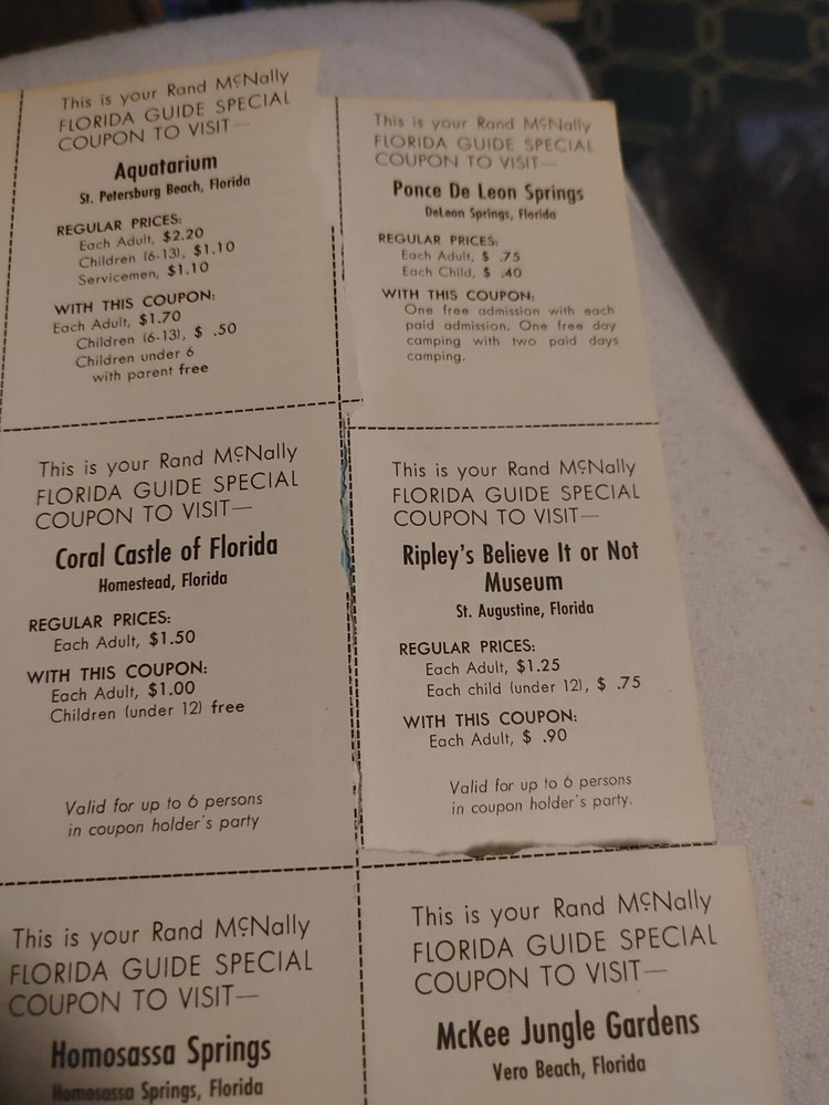 Rand McNally Guide Florida 1968