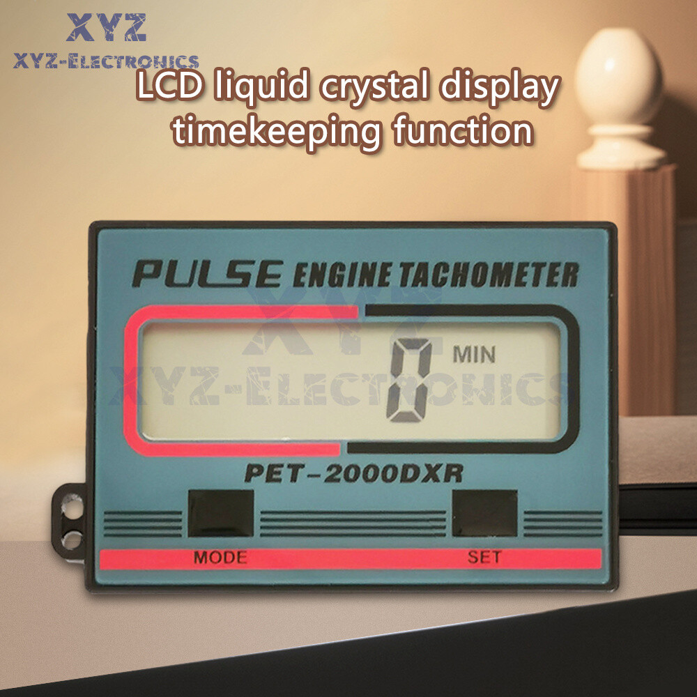 Digital 1~99999 minutes Meter Tachometer Pulse Engine Gauge Inductive RPM Timer
