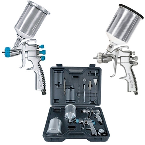 DeVilbiss StartingLine 802343 HVLP Gravity Feed Auto Paint, Primer Spray Gun Kit