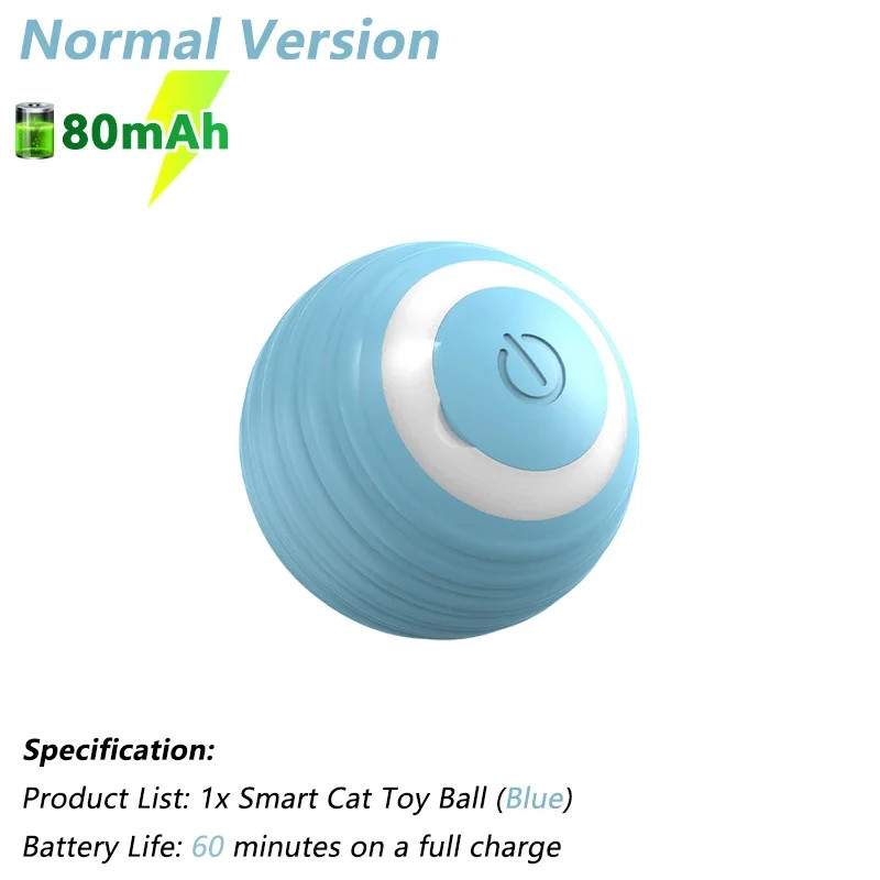 Electric Interactive Rolling Ball Toy for Cats - Smart Play Accessory