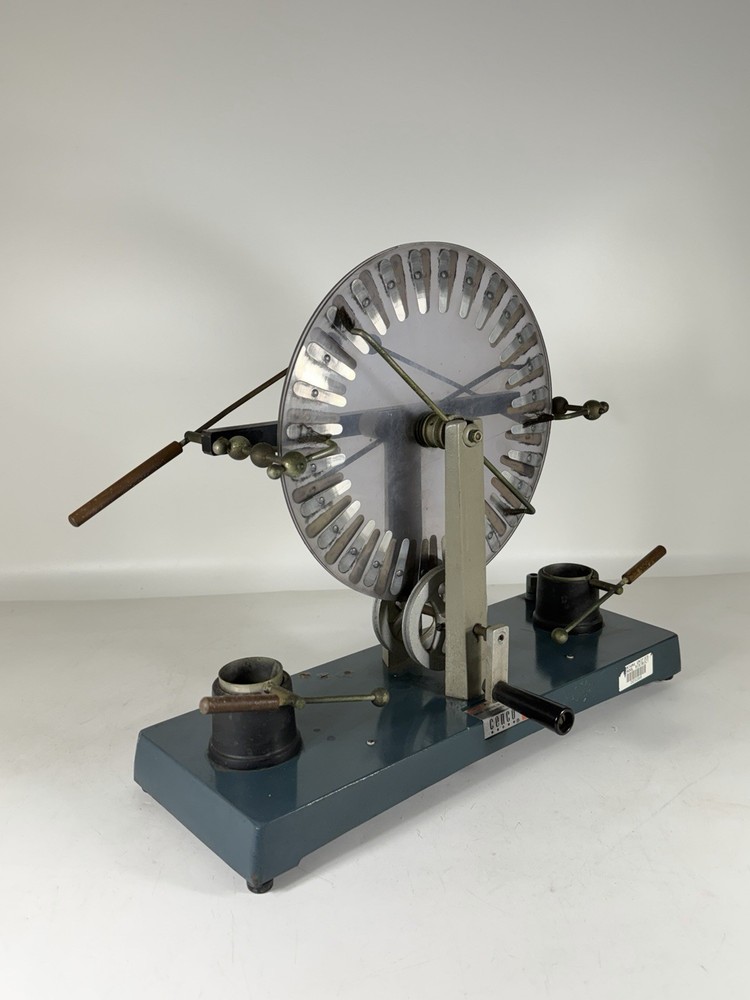 Vintage Cenco Wimshurst Machine 15" Electrostatic Generator Static Electricity