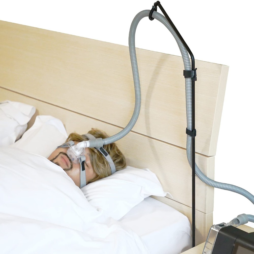 LONYEON CPAP Hose Holder - Hanger Triangle Base-Height Fixed, Black