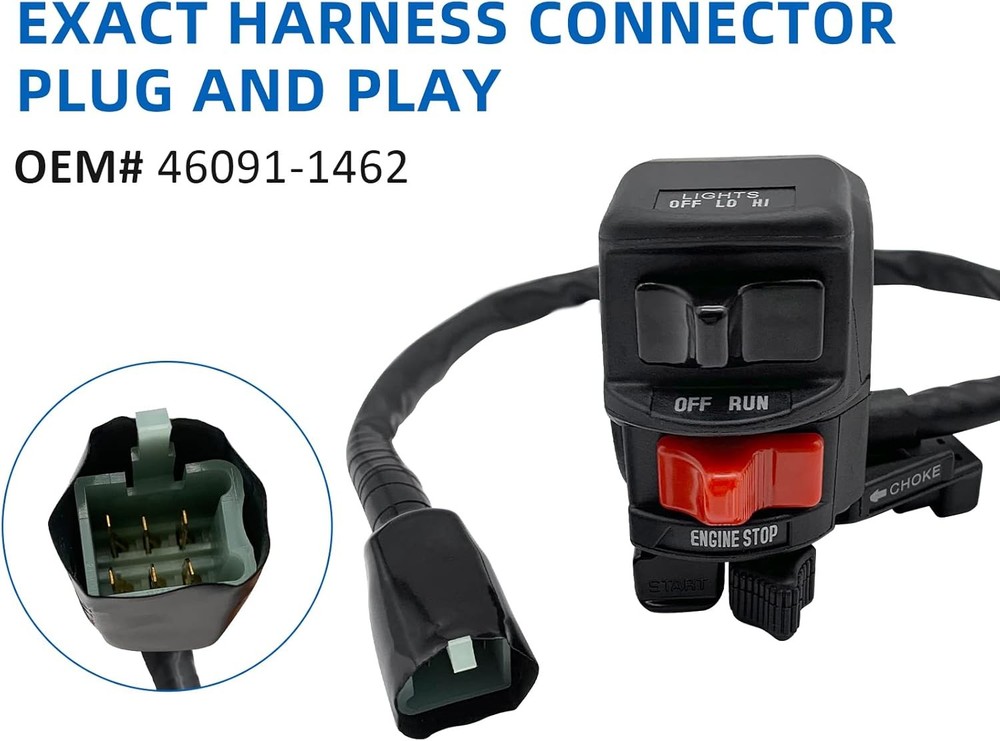 Control Switch Button Start Kill Stop Headlight for Bayou 220 KLF220 96-02
