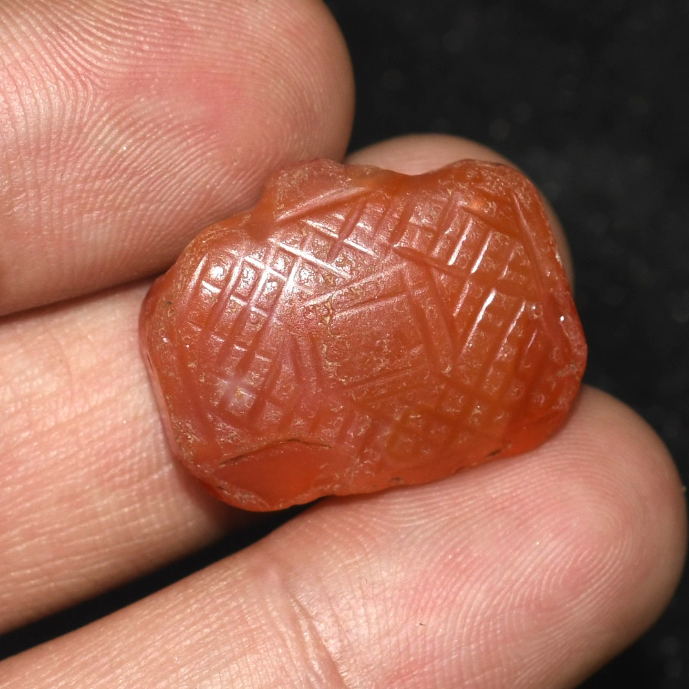 Genuine Ancient Carnelian Stone Amulet Bead in good Condition