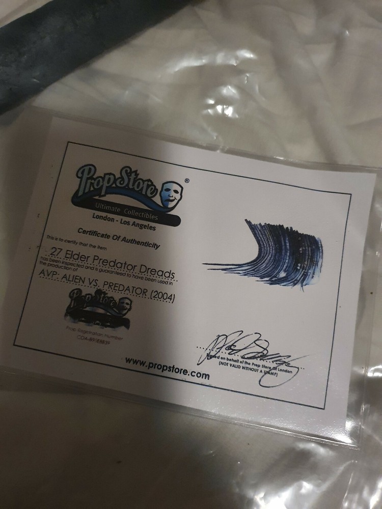 Extremely Rare! AVP Alien vs Predator Original Screen Used Elder Dread Prop