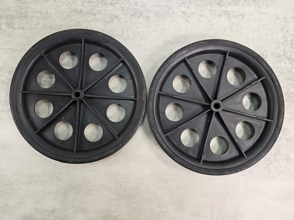 Black Lot 2 Plastic Unbranded Replace Replacement Wheel