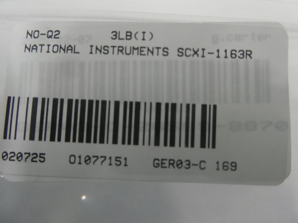 National Instruments SCXI-1163R 182634G-01 Solid State Relay Module