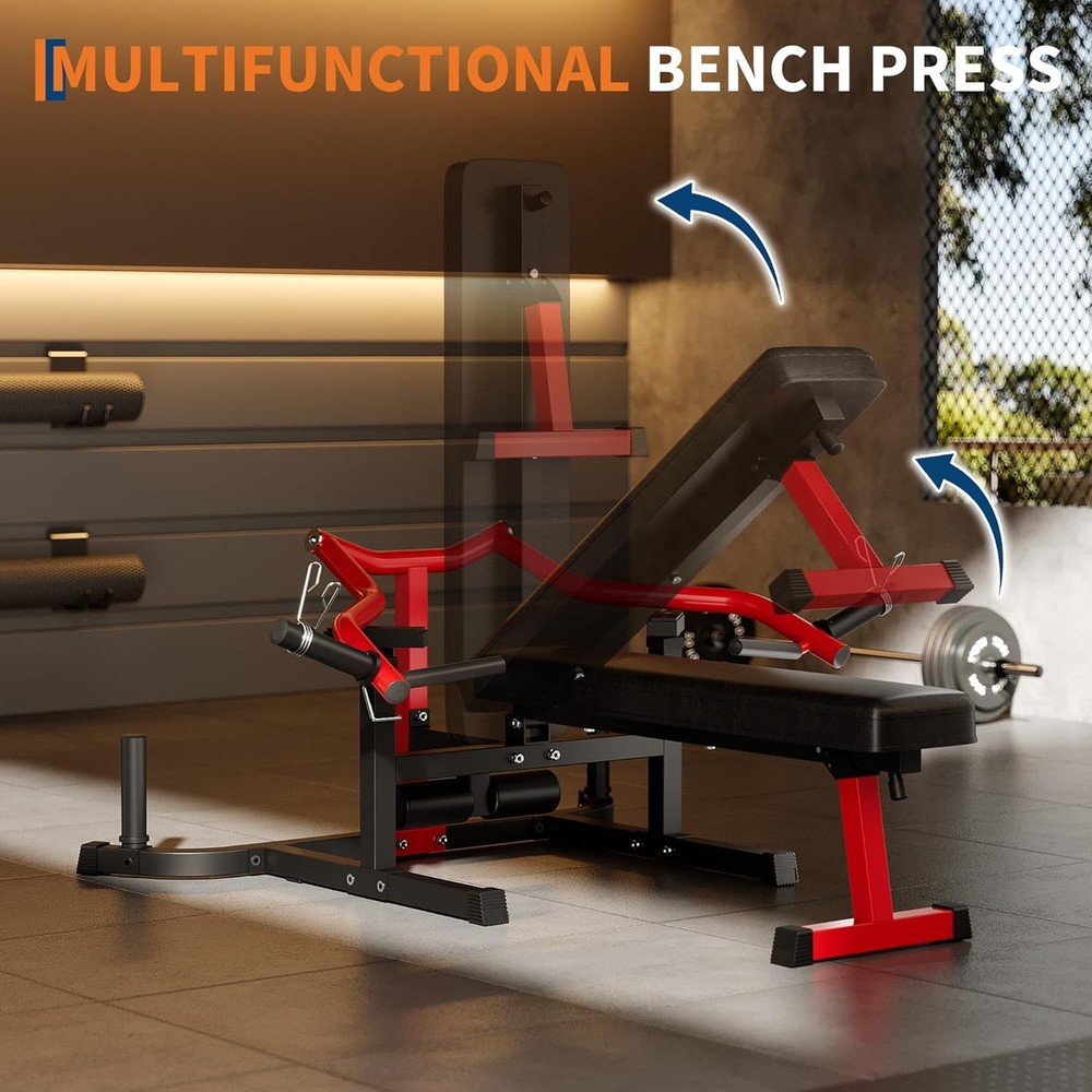 Chest Press Machine Bench Press Machine Adjustable Bench Workouts Gym Workout