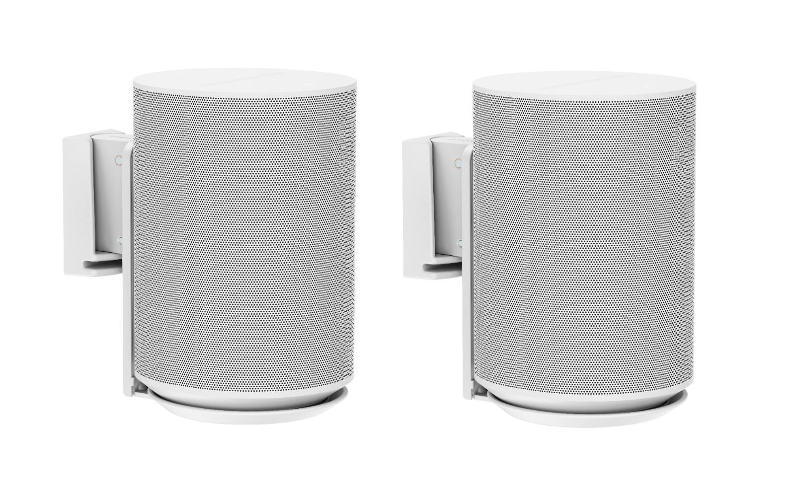 ynVISION Adjustable Wall Mount Compatible with Sonos ERA 100 - White - 2 Pack