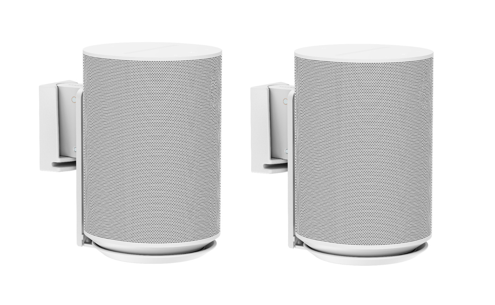 ynVISION Adjustable Wall Mounts Compatible with Sonos ERA 100 - White - 2 Pack