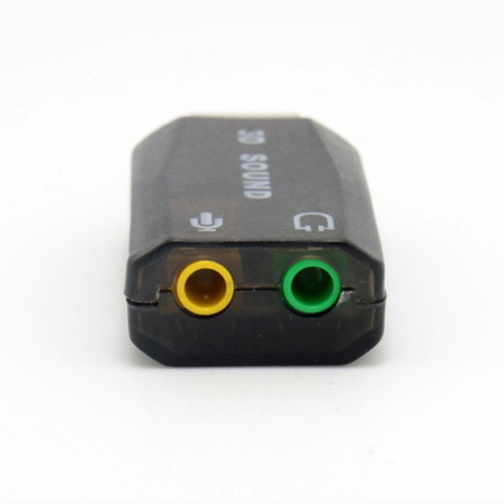 External USB Sound Card 3D Audio Headset Microphone Adapter for PC Desktop1130