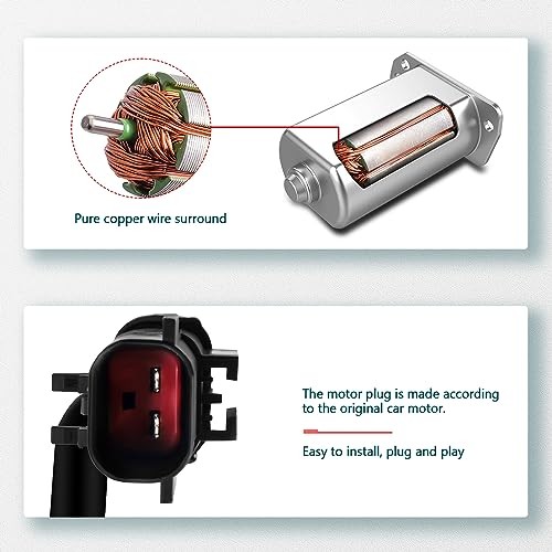 Rear Driver Side Power Window Regulator with Motor Compatible for 2000-2004