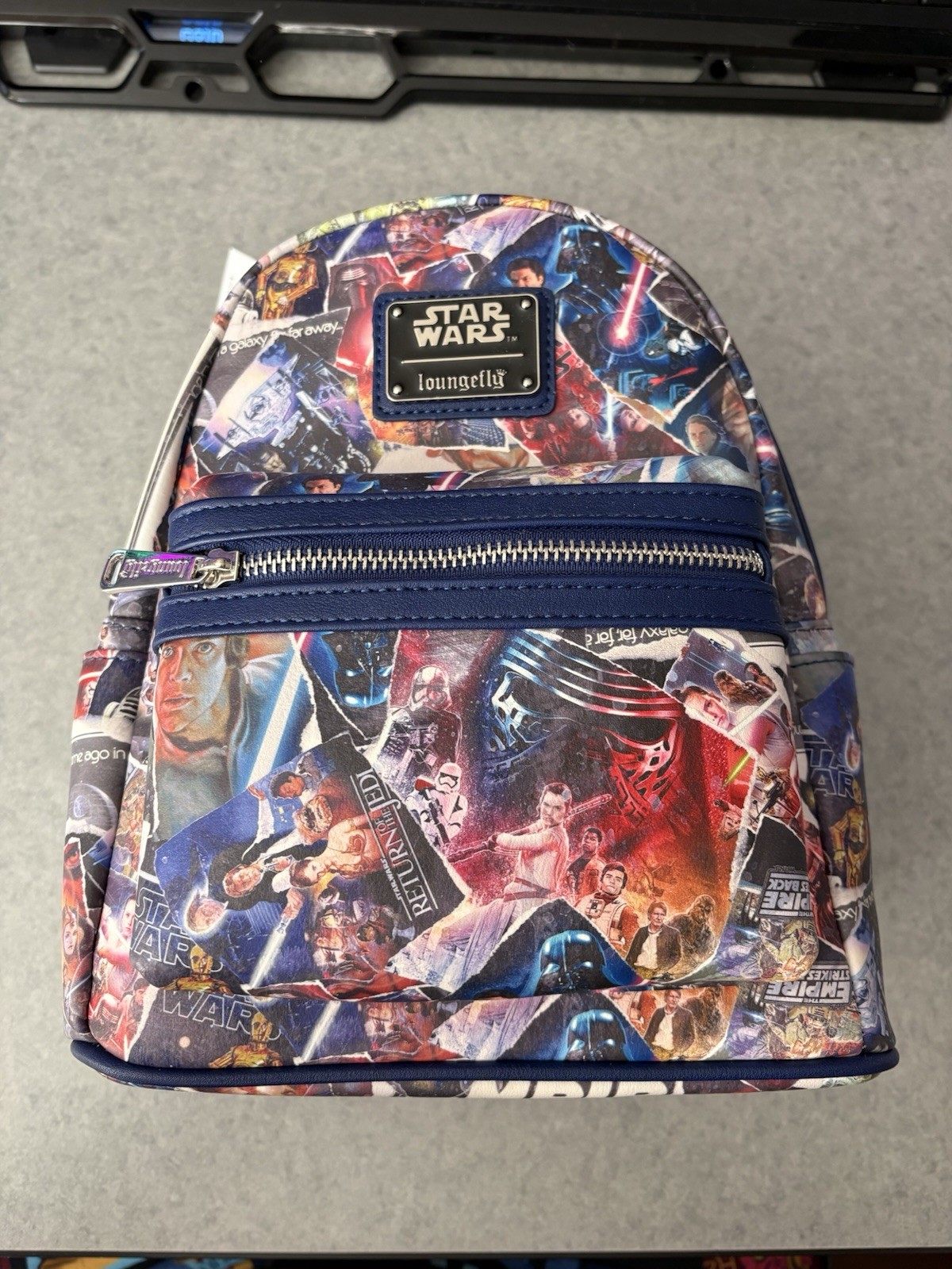 DISNEY STAR WARS RETURN OF THE JEDI LOUNGEFLY BACKPACK MINT CONDITION NWT