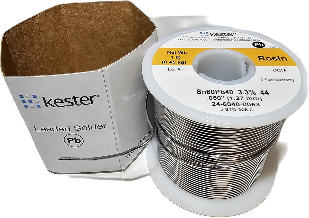 60/40 Rosin Core Solder Roll 0.050 Inch Diameter 66 Core Electronics