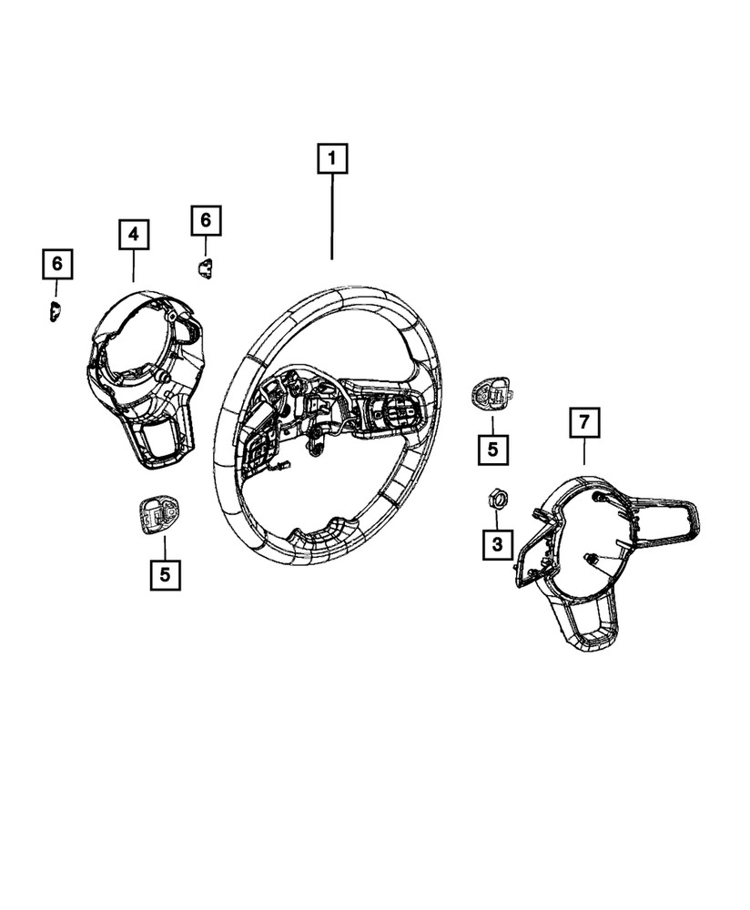 Genuine Mopar Switch Cover 7GV24TX7AA