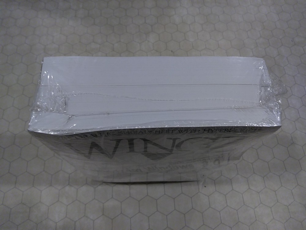 Wingz for Windows 3.0, Informix Software, 1990, graphic spreadsheet, SEALED!