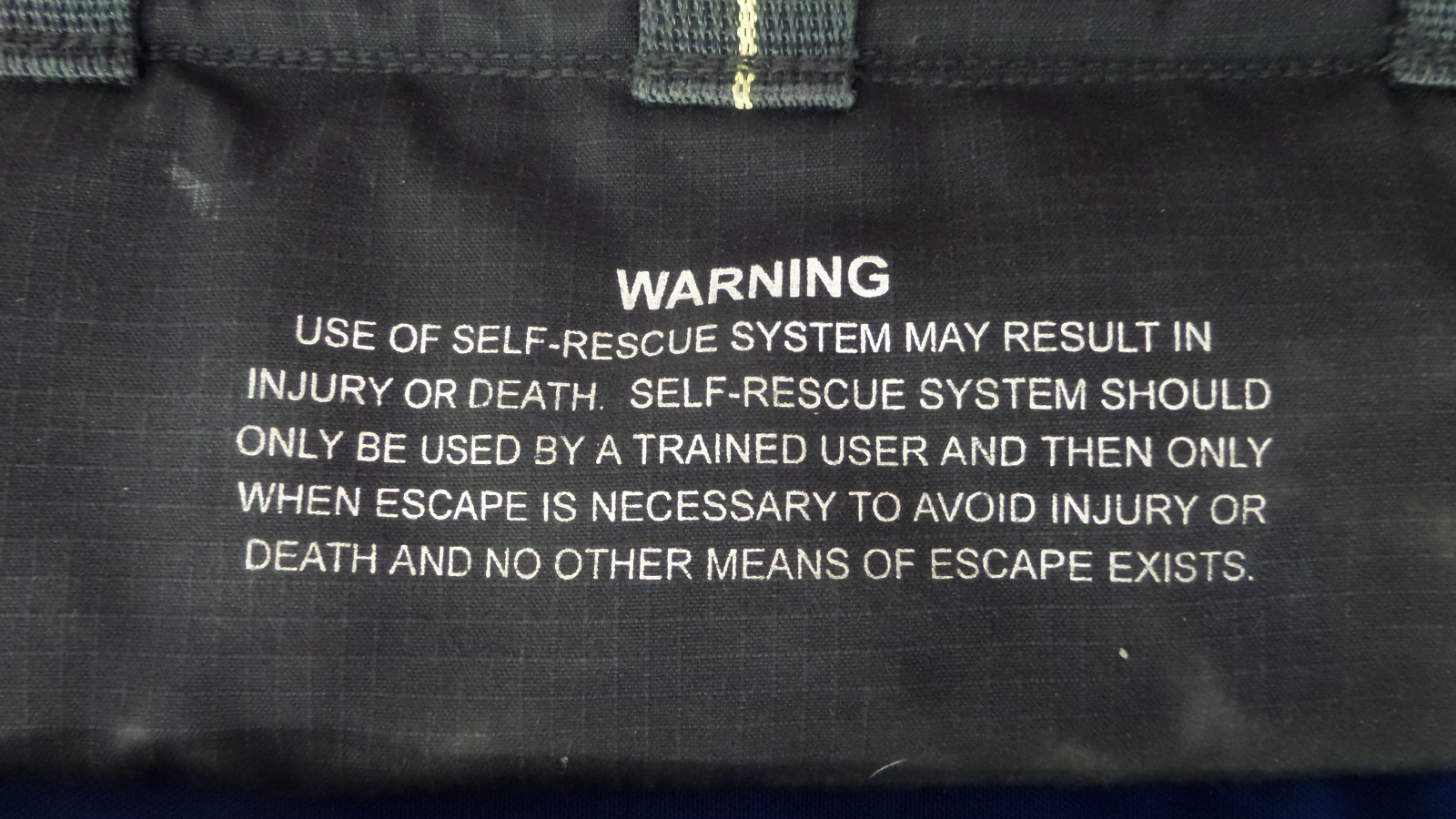 NEW Scott Safety SCBA Self Rescue / Bail Out Belt