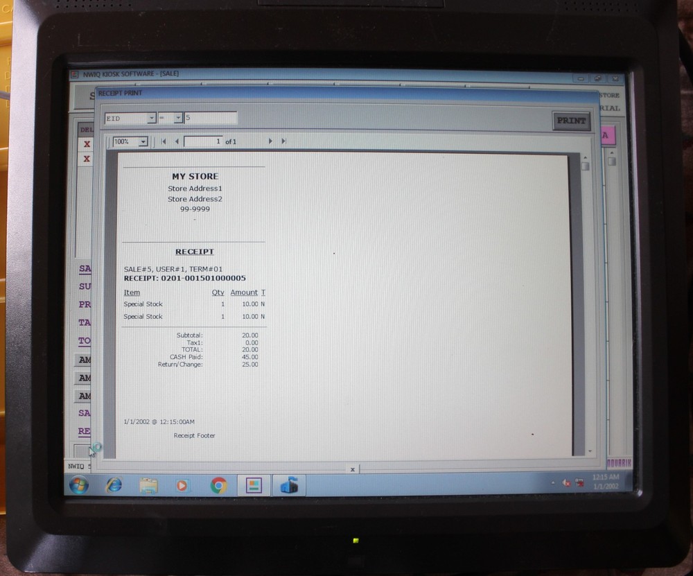 BOX#4 NCR Real POS Class 7601-1111-8801 USED