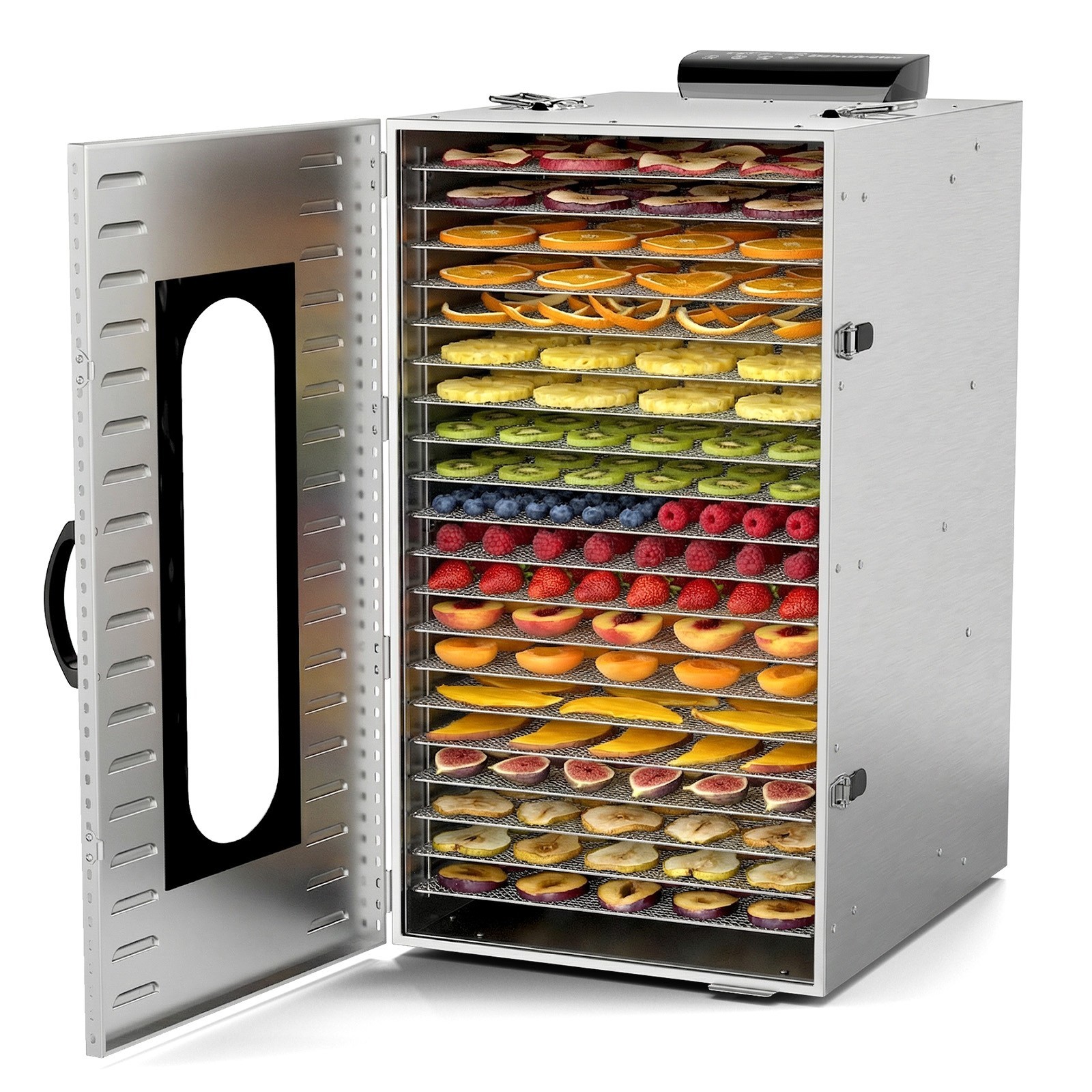 Commercial Food Dehydrator 20 Stainless Steel Trays Meat Fruit Dehydrators Dryer