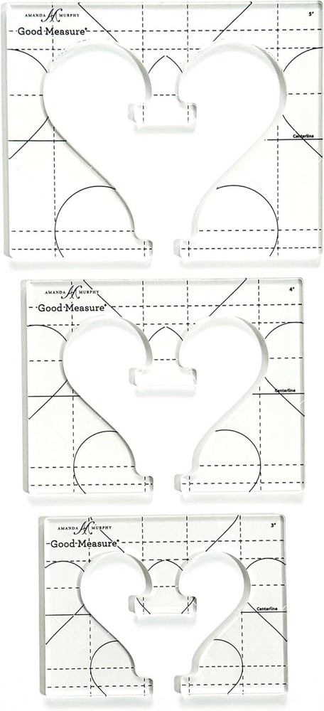 Amanda Murphy Every Heart Set 2 Quilting Templates