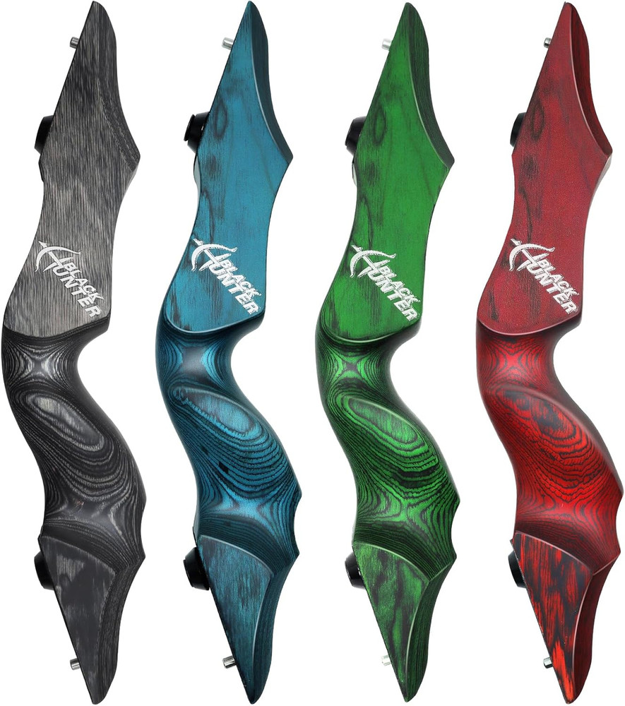 Black Hunter Left Hand Bow Riser 15'' Archery Bow Riser for Recurve Bow Longbow