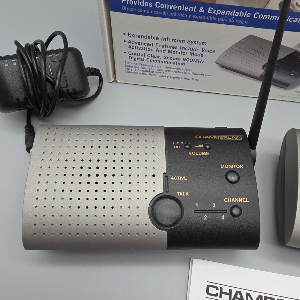 Chamberlain NLS2 Wireless Portable Intercom Double Unit 900 MHz Communication