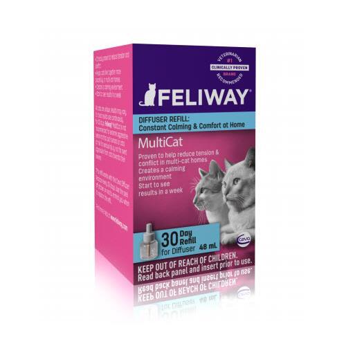 Feliway MultiCat Diffuser 30 Day REFILL, 48 ml