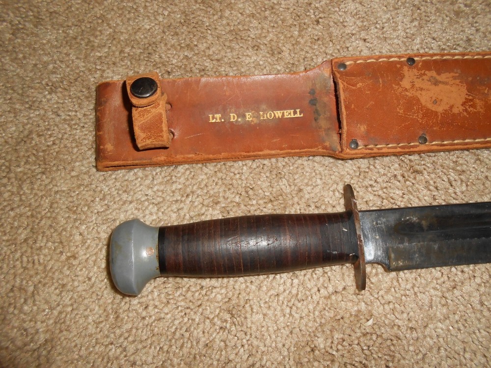Original WW2 NAMED Fighting Knife PAL RH36