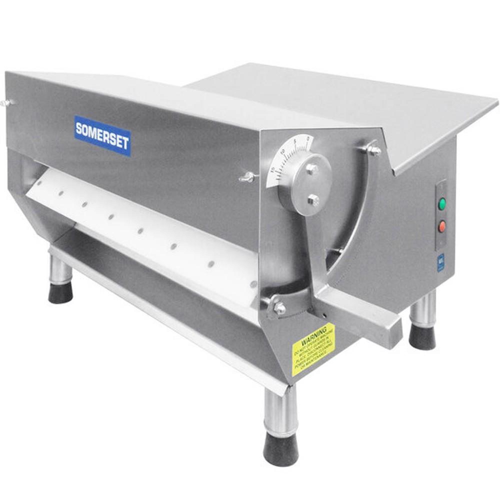 Somerset CDR-500M Countertop Single Pass Dough Sheeter, 20" Metallic Rollers ...
