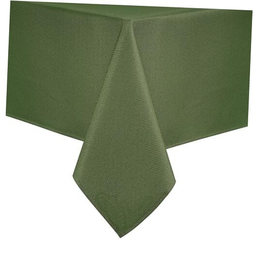 Rectangle Textured Tablecloth Waterproof 60" x 84" (Rectangular) Olive Green