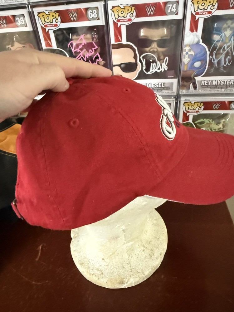 Callaway Strapback Golf Hat / Cap - Red - American Flag Hit On Side